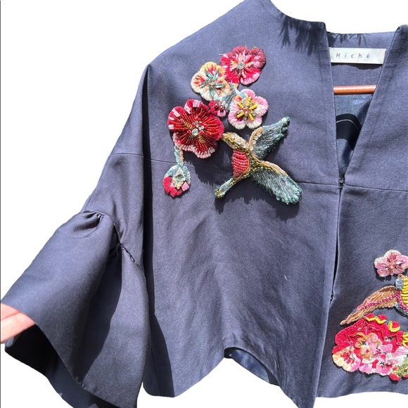 NEW***Embroidered Cropped Jacket**Large $585 - Picture 3 of 4